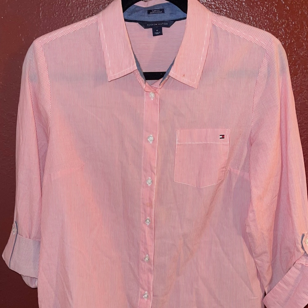 Business Casual Collared Blouse